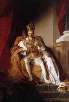 Friedrich Von Amerling : Emperor Franz I of Austria in his Coronation Robes